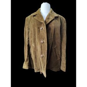 Vintage Sears Oakbrook fleece lined Corduroy Jacket size 46